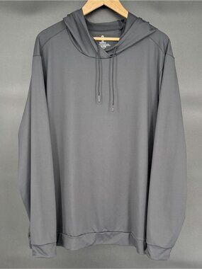 Rhone Mens Essentials Lightweight Training Hoodie XXL Black Moisture Wicking